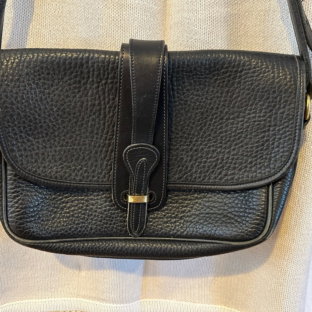 Dooney & Bourke Black Pebbled Leather Crossbody Bag